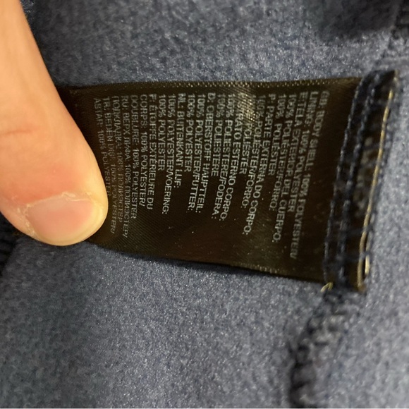 North Face Canyonlands Jacket Full Zip Boys Large (14/16) Navy w/Orange - Picture 7 of 9